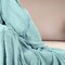 Edge Collections - 60" x 50" - Blue - Cozy Woven Throw Blanket with Trendy Fringe Edges - 1 Piece